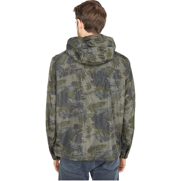 2xHP๐Leviโs Menโs Printed Popover Jacket Army Green size lg with hood - Picture 2 of 4